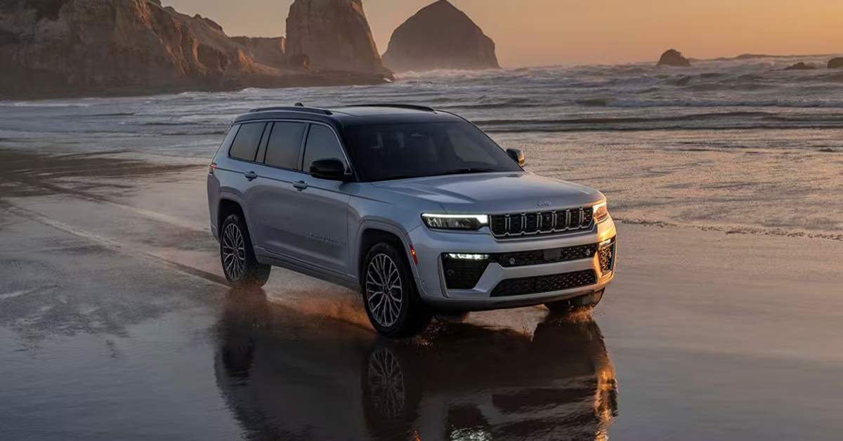 A 2026 Jeep Grand Cherokee near the sea