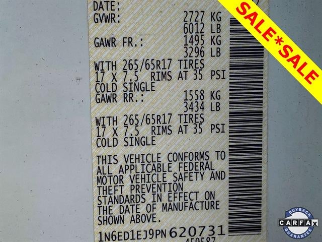 2023 Nissan Frontier Crew Cab SV 4x2